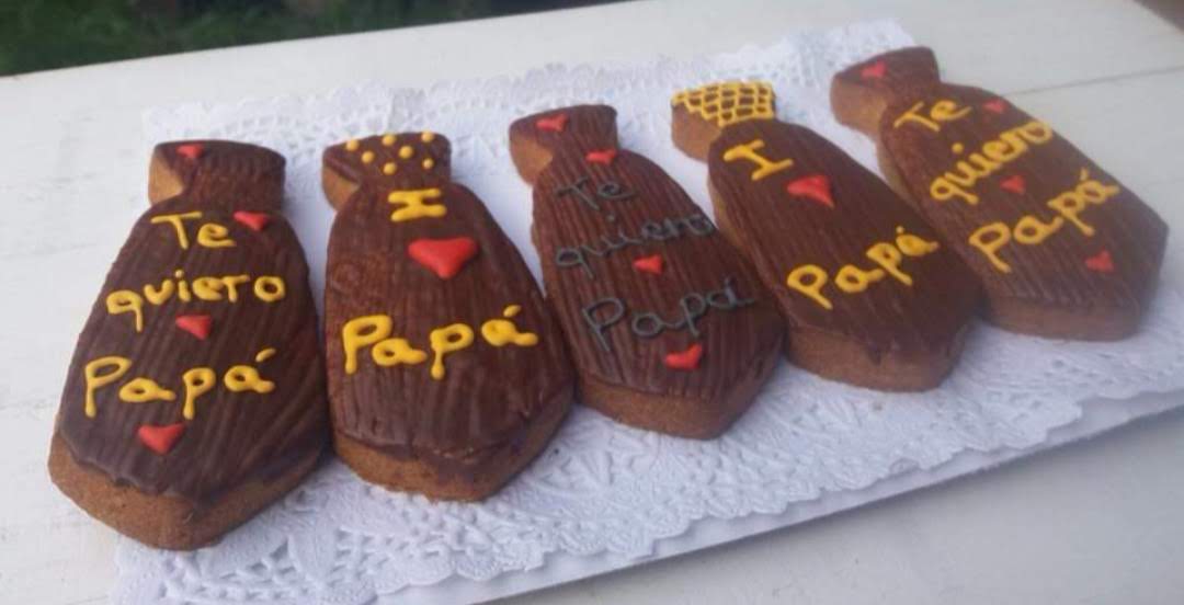 Galleta especial día del padre con chocolate