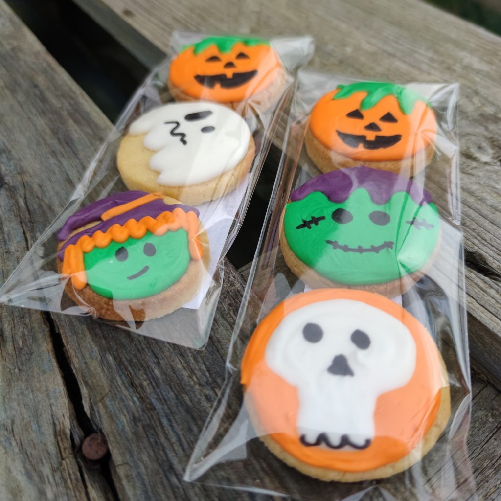 Paquete de tres galletas de halloween 